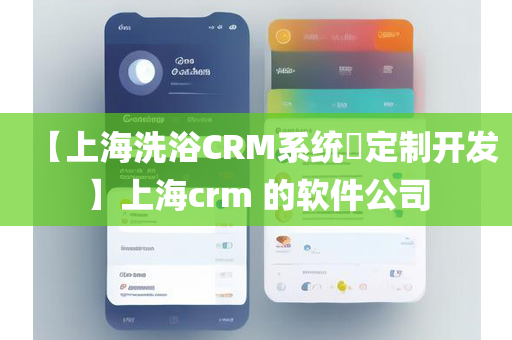【上海洗浴CRM系统​定制开发】上海crm 的软件公司